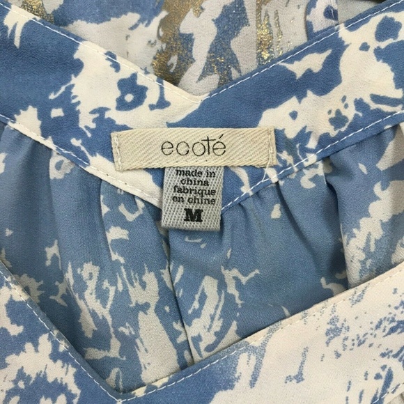 Ecote Multicolor Pastel Watercolor Sleeveless Top - Picture 4 of 5